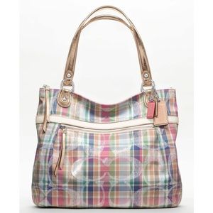 Authentic Coach leather tote